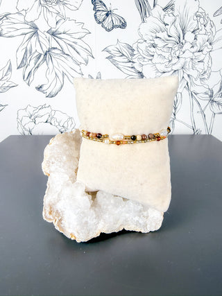 Anna Beaded Bracelet | Brown