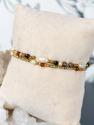 Anna Beaded Bracelet | Brown