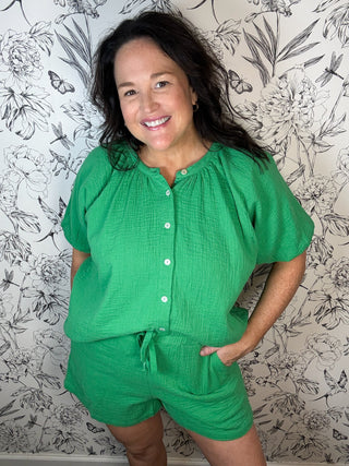 Clover Coast Breezy Gauze Shorts