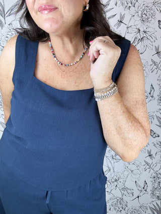 Charli Linen Tank | Eclipse