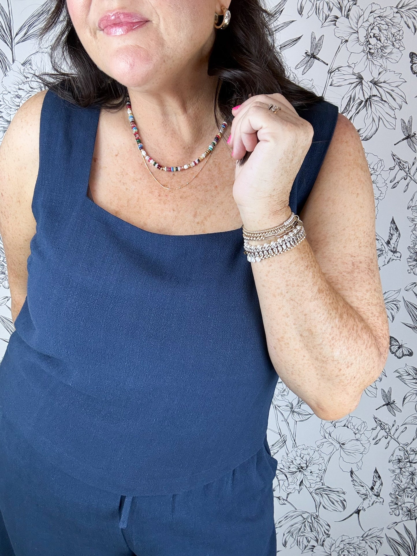 Charli Linen Tank | Eclipse