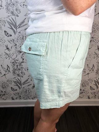 Katana Linen Short in Mint