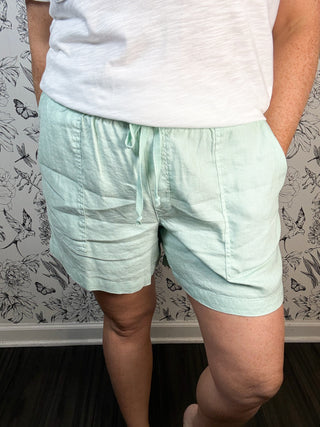 Katana Linen Short in Mint