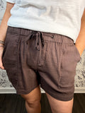 chocolate linen shorts KUT FROM THE KLOTH