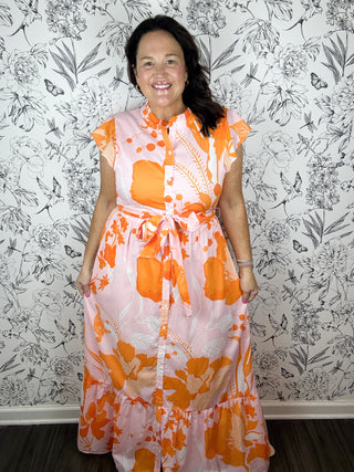 Lenora Floral Midi Dress