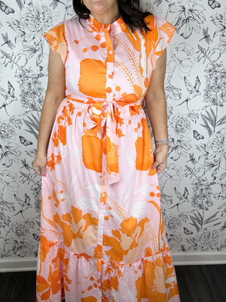 Lenora Floral Midi Dress