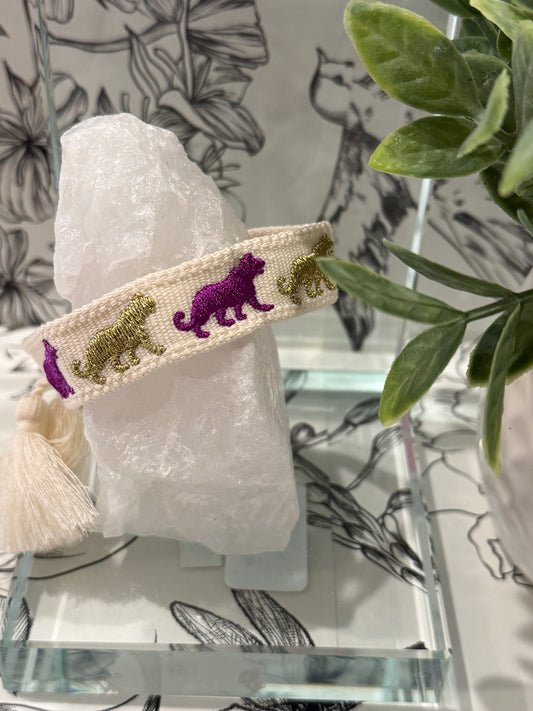 Purple and Gold Tiger Bracelet - Best & Co. Boutique