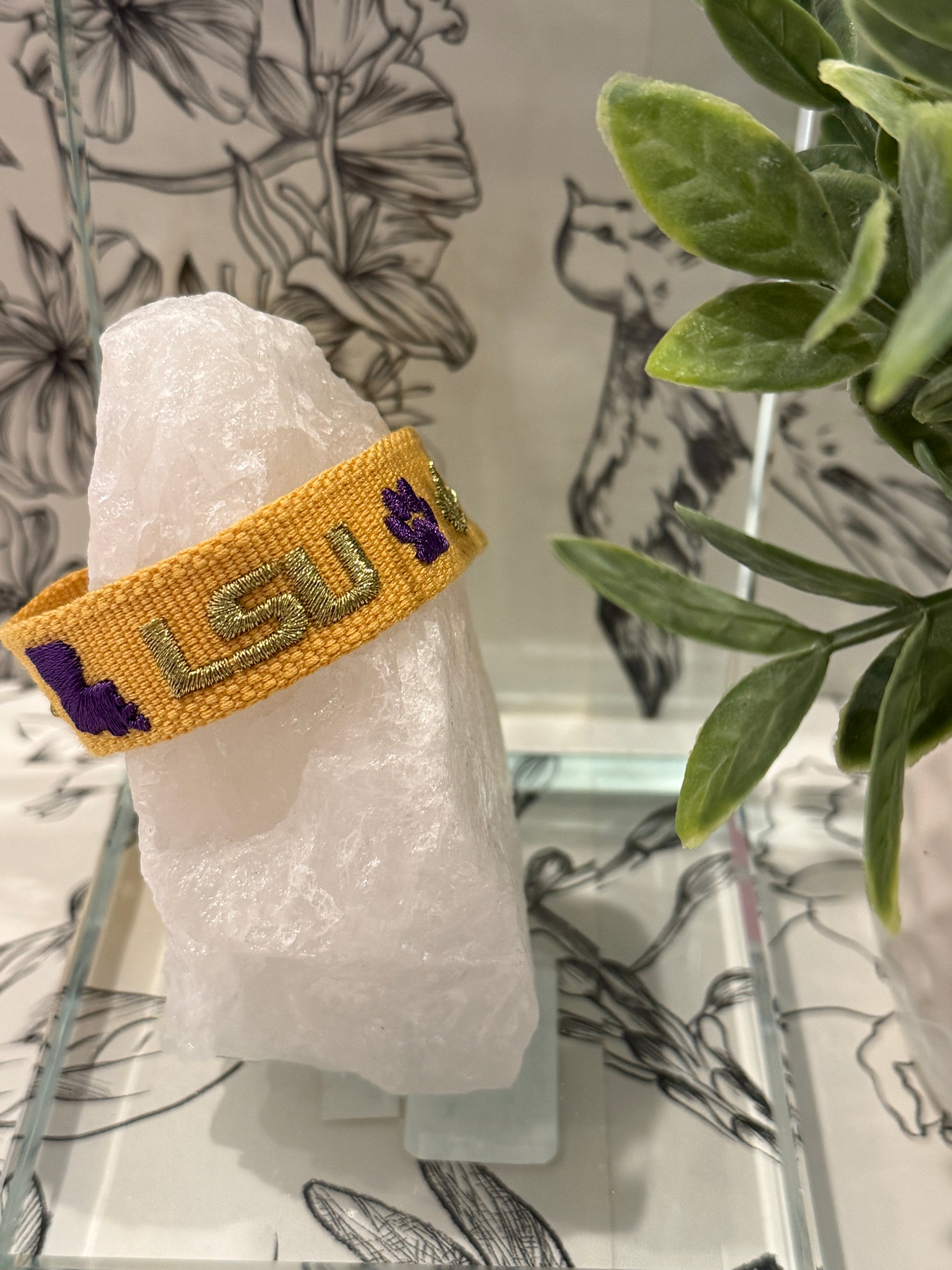 LSU Charm Tassle Bracelet - Best & Co. Boutique