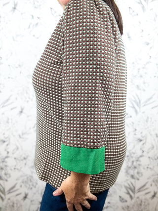 Greenline Retro Knit Blouse