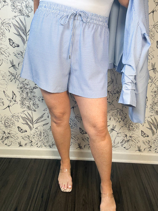 Easy Like Sunday Seersucker Shorts