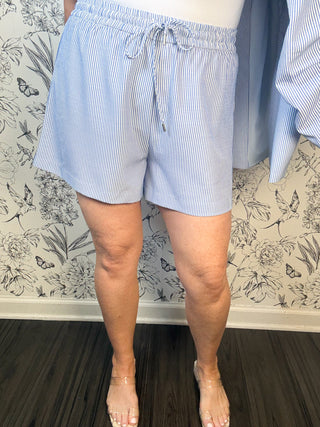 Easy Like Sunday Seersucker Shorts