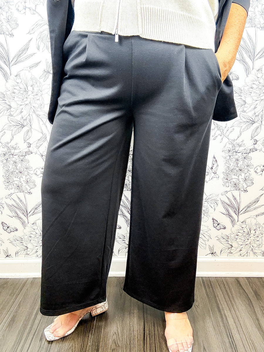 Executive Jersey Trouser | Black