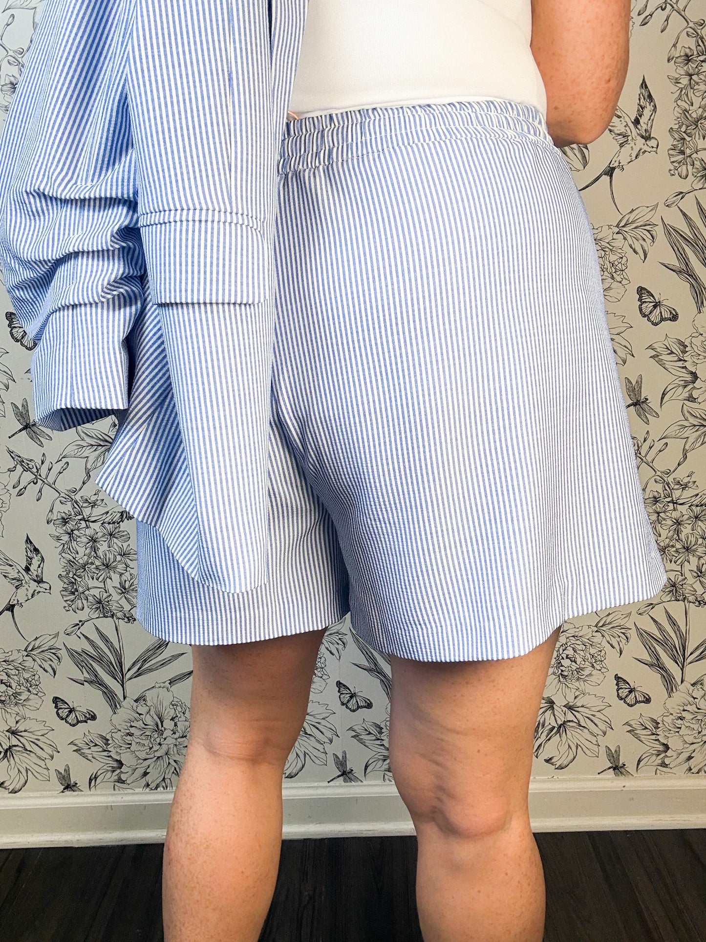 Easy Like Sunday Seersucker Shorts