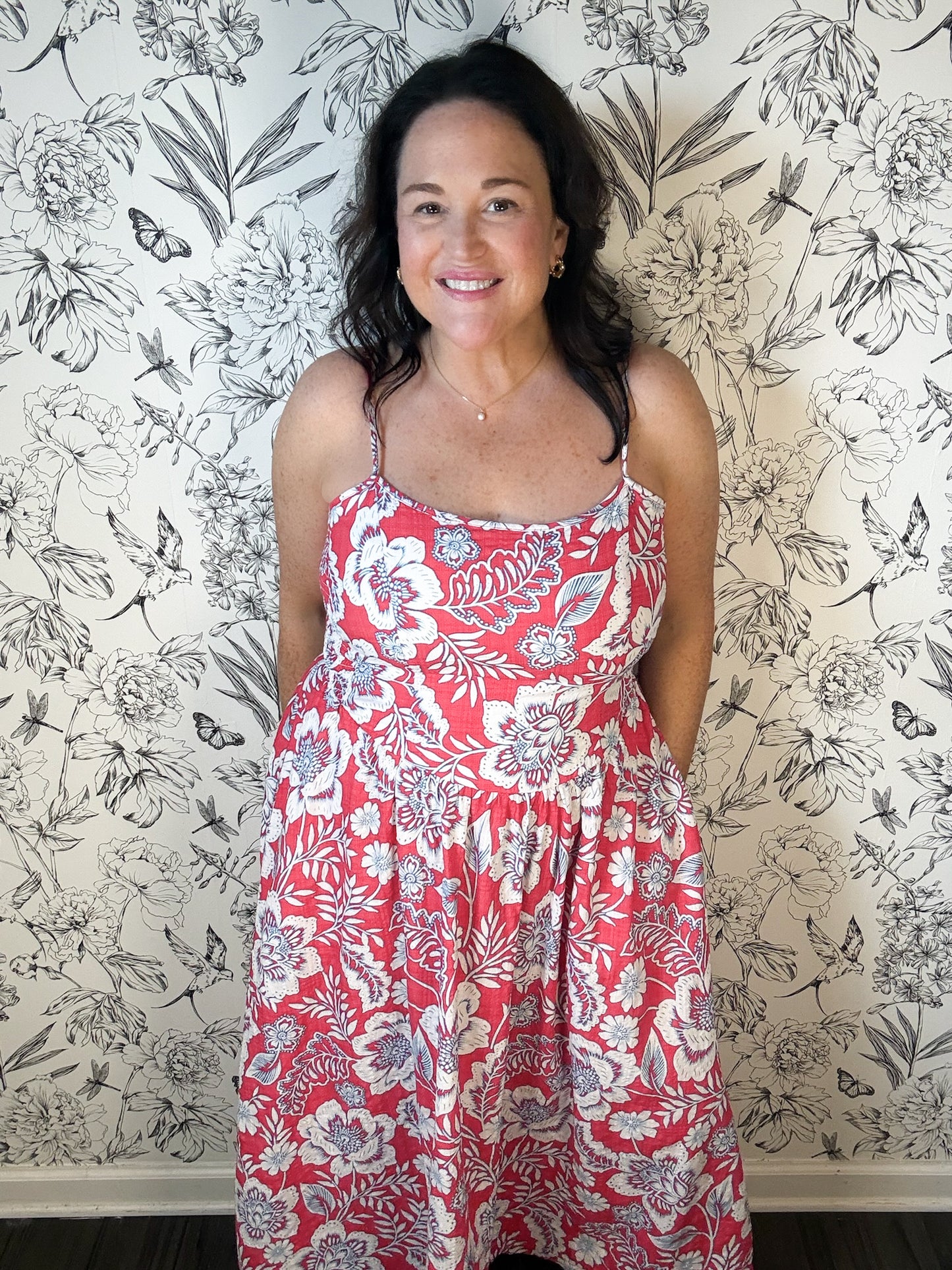 Tea House Chinoise Floral Dress