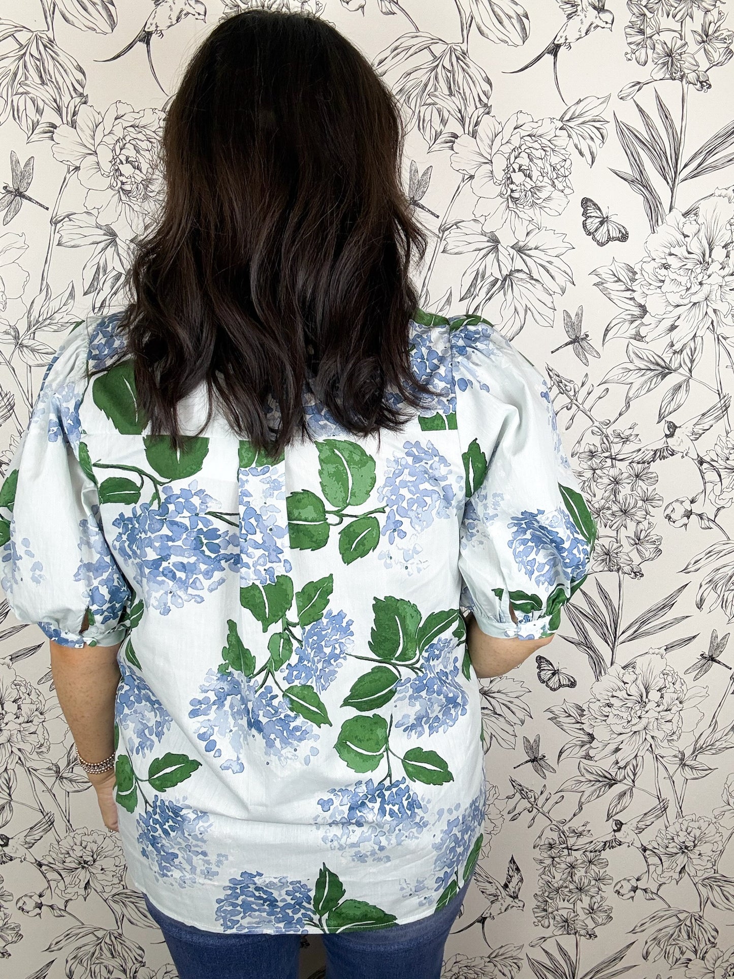 Mira Hydrangea Blouse