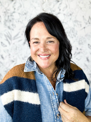 Heritage Stripe Shawl Collar Cardigan