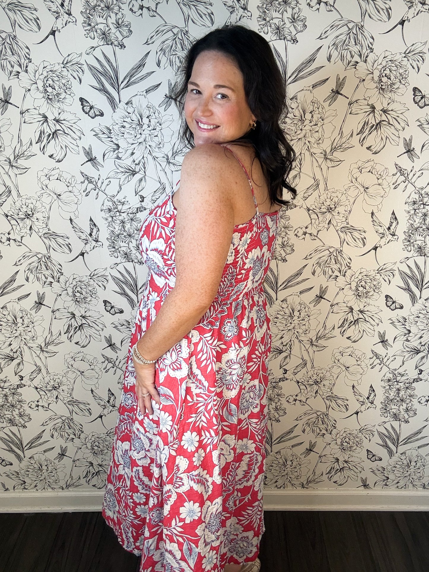 Tea House Chinoise Floral Dress