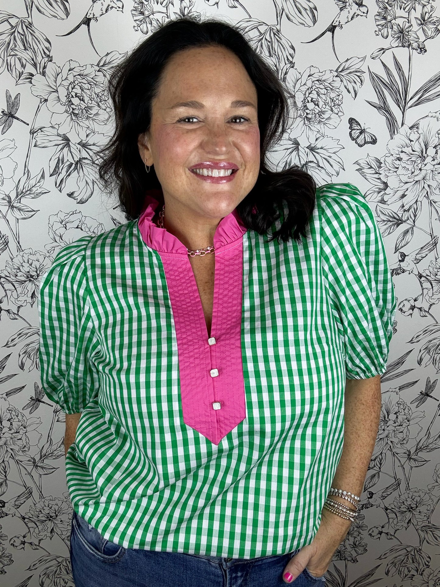 Sweet Clover Gingham Blouse