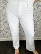 Kelsey Ankle Flare | White Twill
