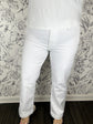 Kelsey Ankle Flare | White Twill
