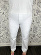 Kelsey Ankle Flare | White Twill