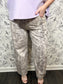 Snake Print Barrel Pant