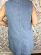 Saddle Up Horsebit Denim Mini Dress