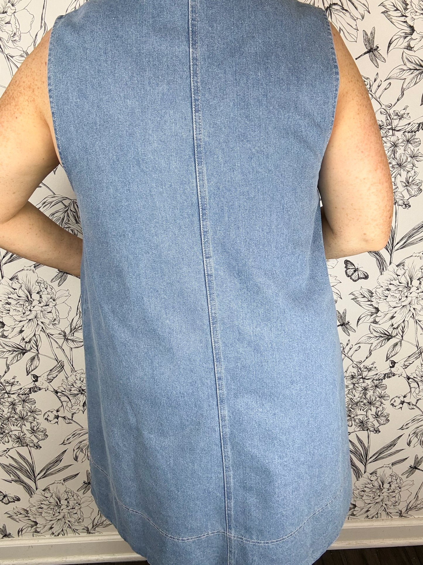 Saddle Up Horsebit Denim Mini Dress