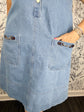 Saddle Up Horsebit Denim Mini Dress