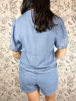 Bluebell Breeze Tencel Shorts