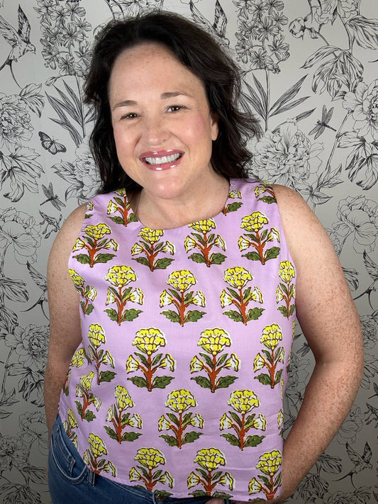 lavender, marigold tank ENTRO