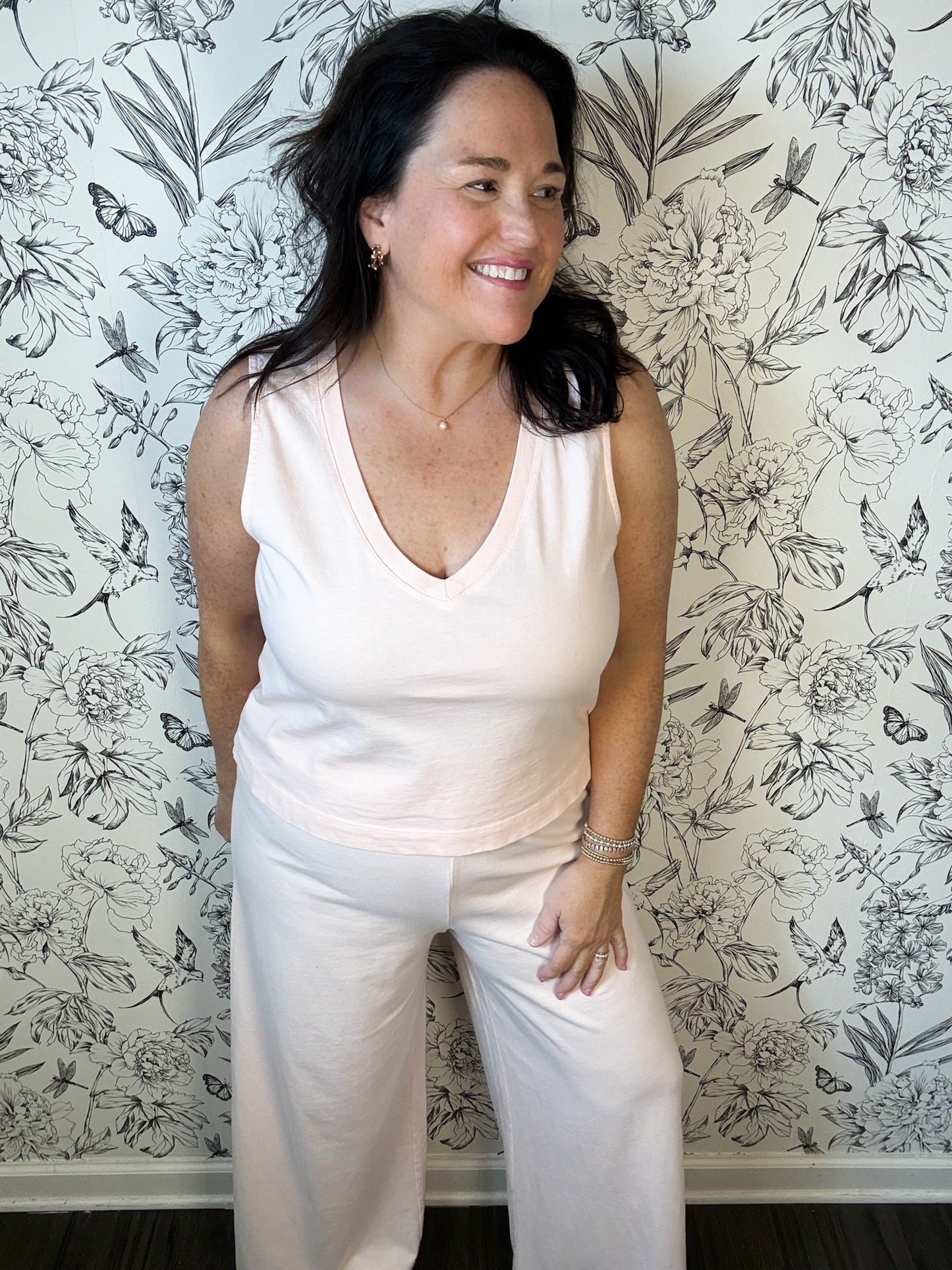 Sloane V-Neck Jersey | Bellini