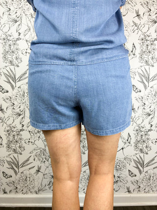 Bluebell Breeze Tencel Shorts
