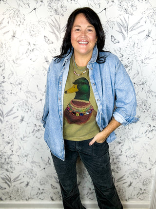Mallard Social Tee | Army