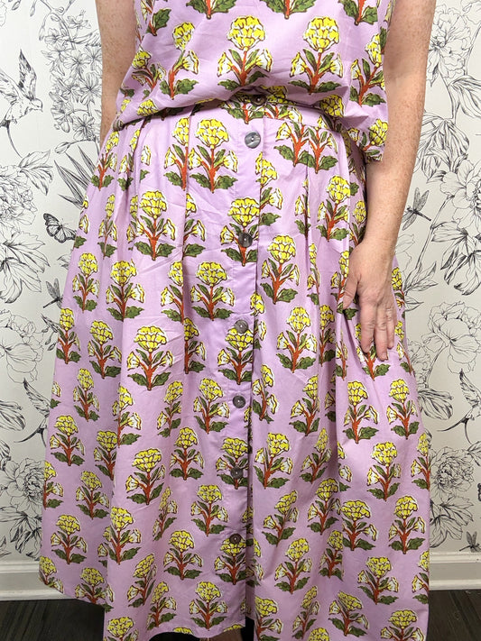 lavender, marigold full circle skirt ENTRO