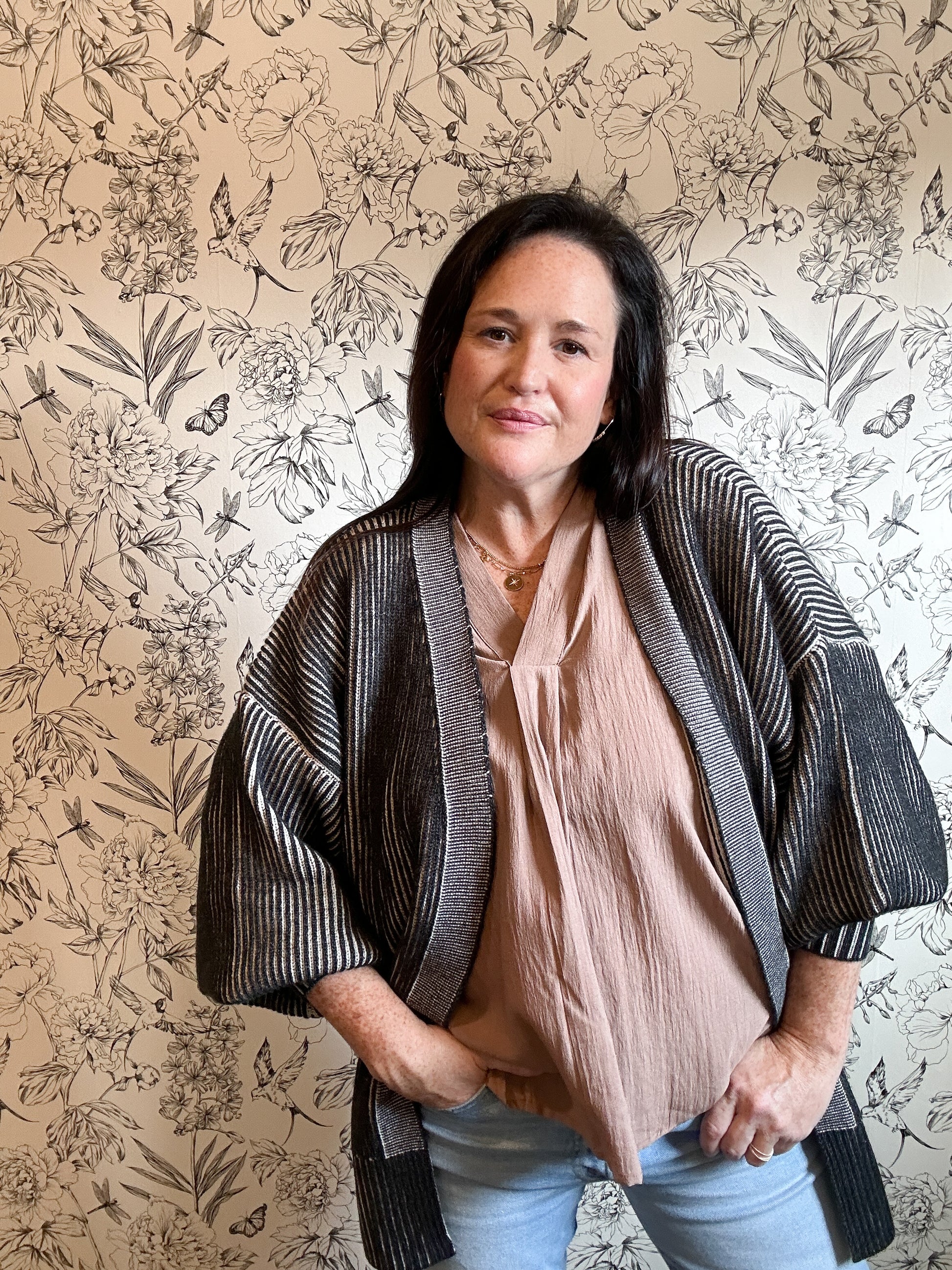 The Tilly Black and White Cardigan - Best & Co. Boutique