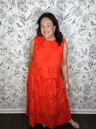 Shell We Dance Midi Skirt