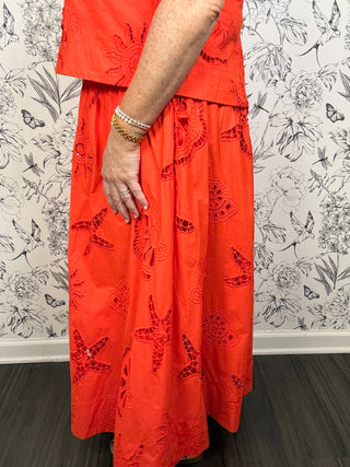 Shell We Dance Midi Skirt