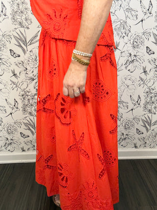 Shell We Dance Midi Skirt