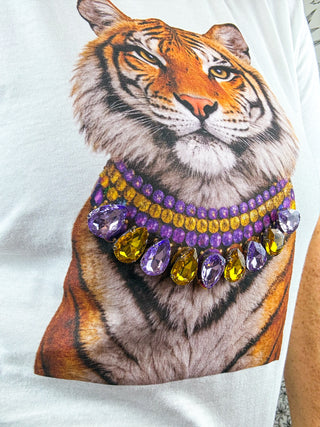 Saturday Sparkle Tiger Tee