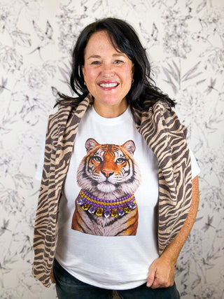 Saturday Sparkle Tiger Tee