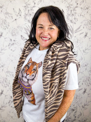Saturday Sparkle Tiger Tee
