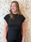 The Bridget Black Tie Blouse - Best & Co. Boutique
