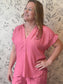 The Hibiscus V-Neck - Best & Co. Boutique
