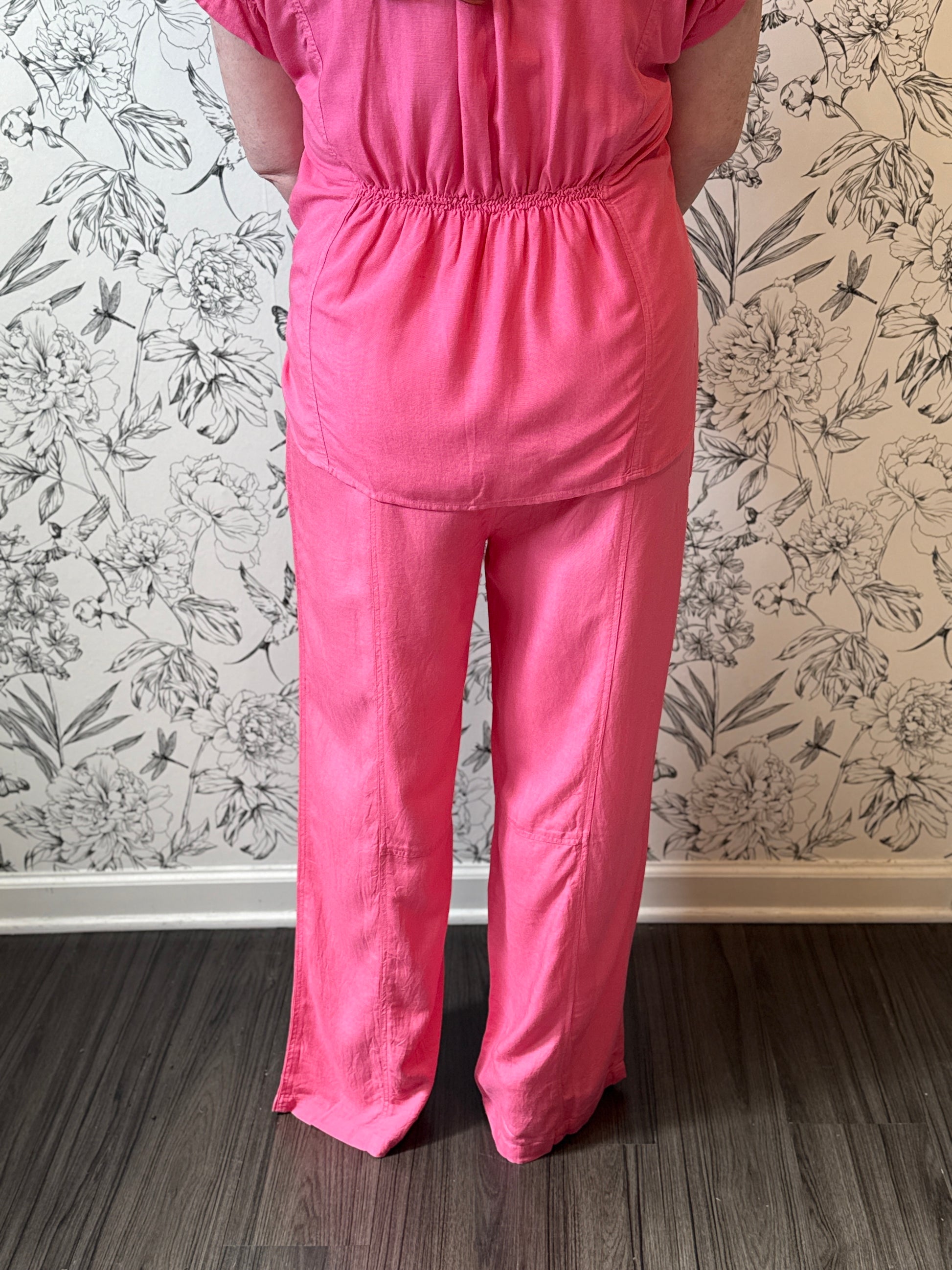The Hibiscus Drawstring Trouser - Best & Co. Boutique
