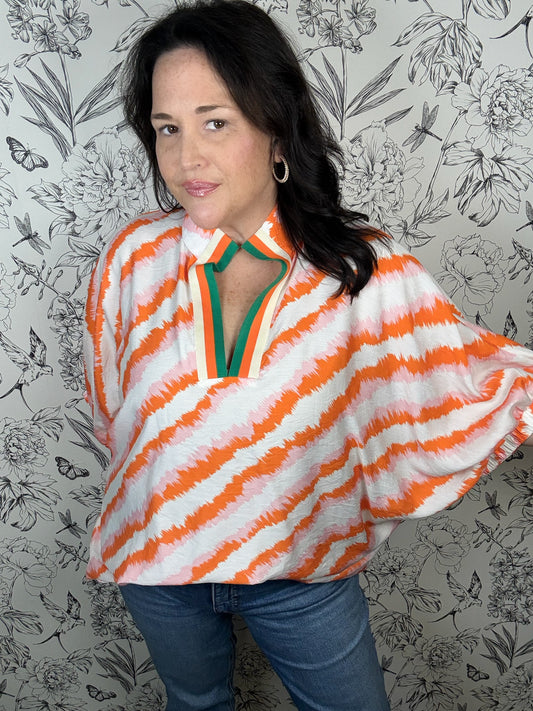 Citrus Market Blouse Curvy