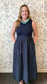 Navy Nights Midi Dress - Best & Co. Boutique
