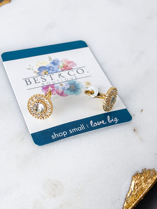 Circle Cuff CZ Hoops