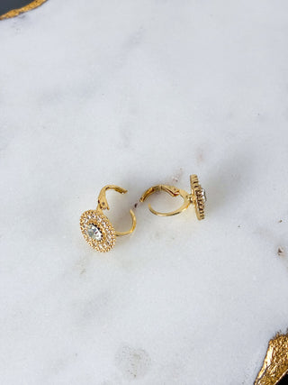 Circle Cuff CZ Hoops