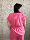 The Hibiscus V-Neck - Best & Co. Boutique